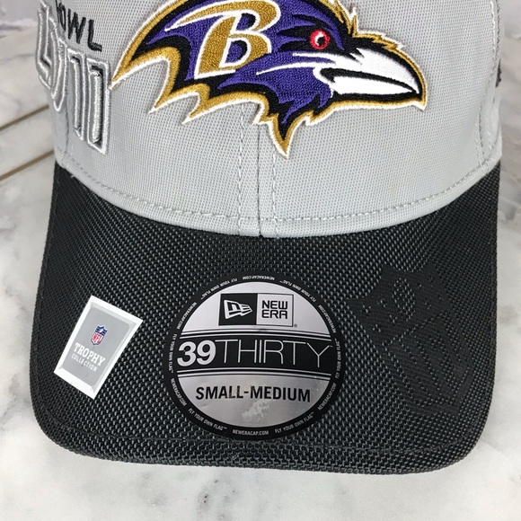 New Era NFL Baltimore Ravens Men’s 2012 Super Bowl Champions Stretch Fit Cap S/M - Picture 2 of 15